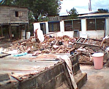 Bokoor House ruined by floods August 2002 